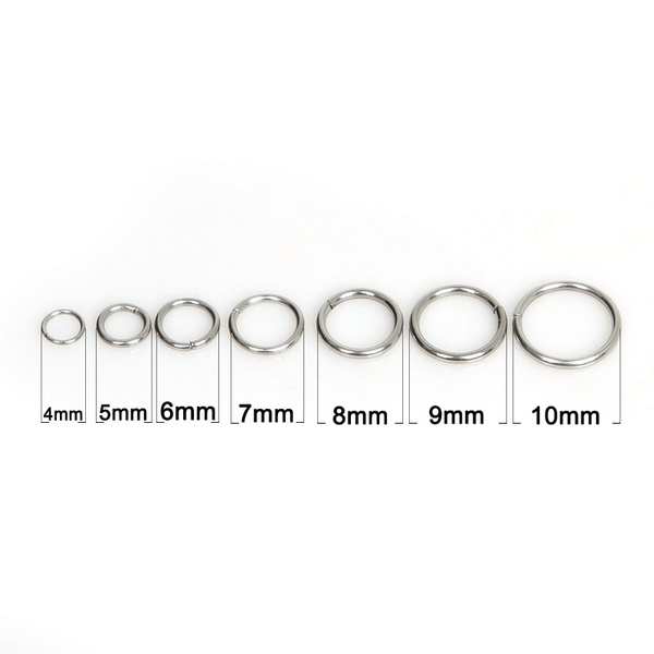 4/6//8/10mm Stainless Steel Jump Rings Single Loops Open Jump Rings and Split  Rings For Jewelry Finding DIY